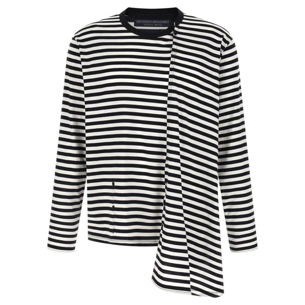 Yohji Yamamoto Bicolor Cotton Men's Cardigan
